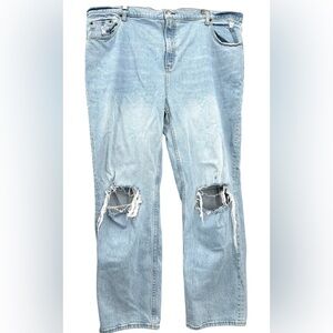 Abercrombie & Fitch Women’s 36R Ultra High Rise 90’s Straight Distressed Jeans